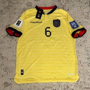 Marathon Authentic WC Qualifiers 2026 Ecuador Willian Pacho Jersey Men’s Sz: L